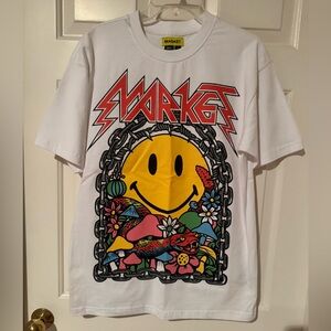 Market Smiley White T-Shirt